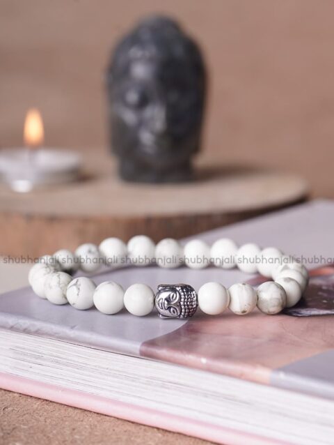 Howlite Buddha Bracelet