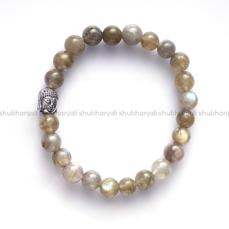 Labradorite Buddha Crystal Bracelet