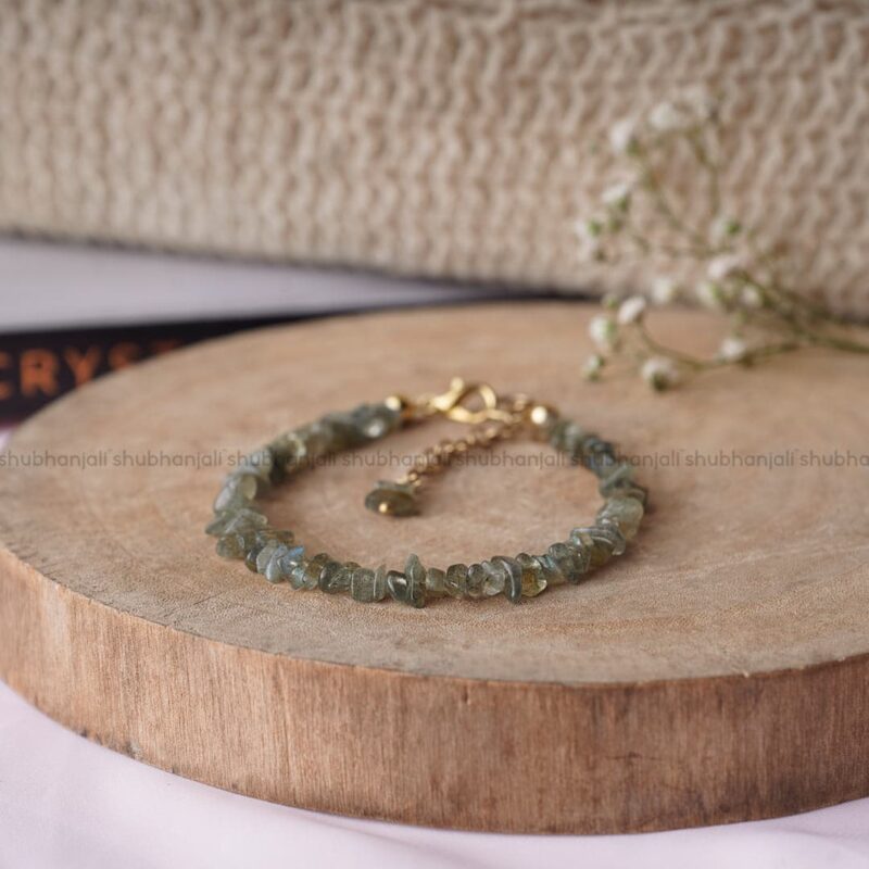 Labradorite Crystal Chips Chain Bracelet