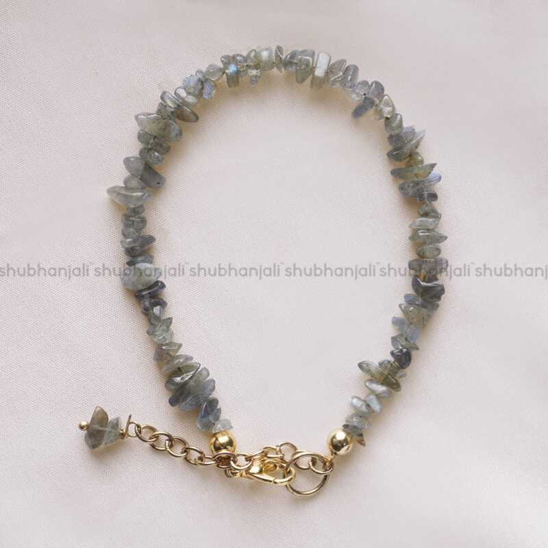 Labradorite Crystal Chips Chain Bracelet