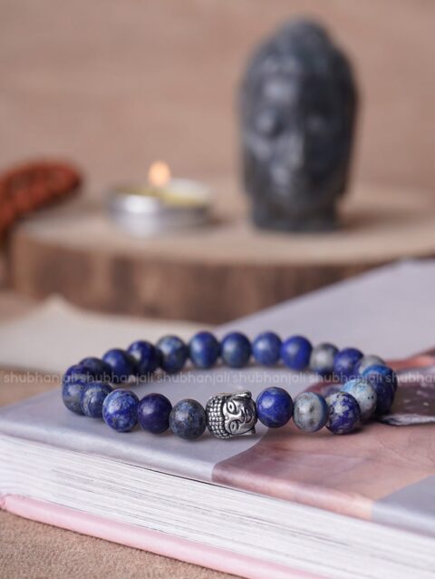 Lapis Lazuli Buddha Crystal Bracelet