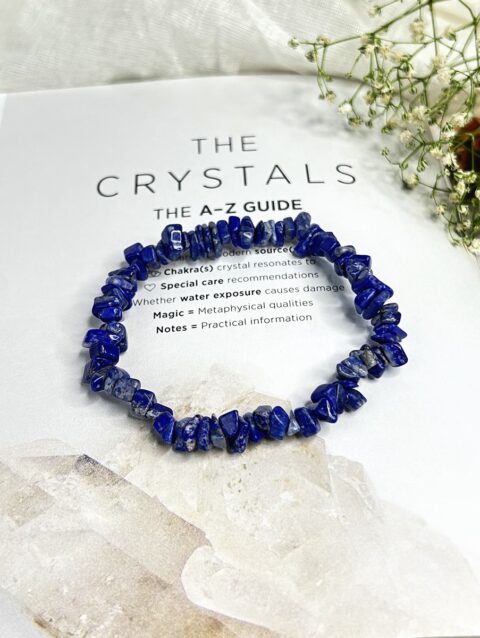 Lapis Lazuli Chips Elastic Bracelet