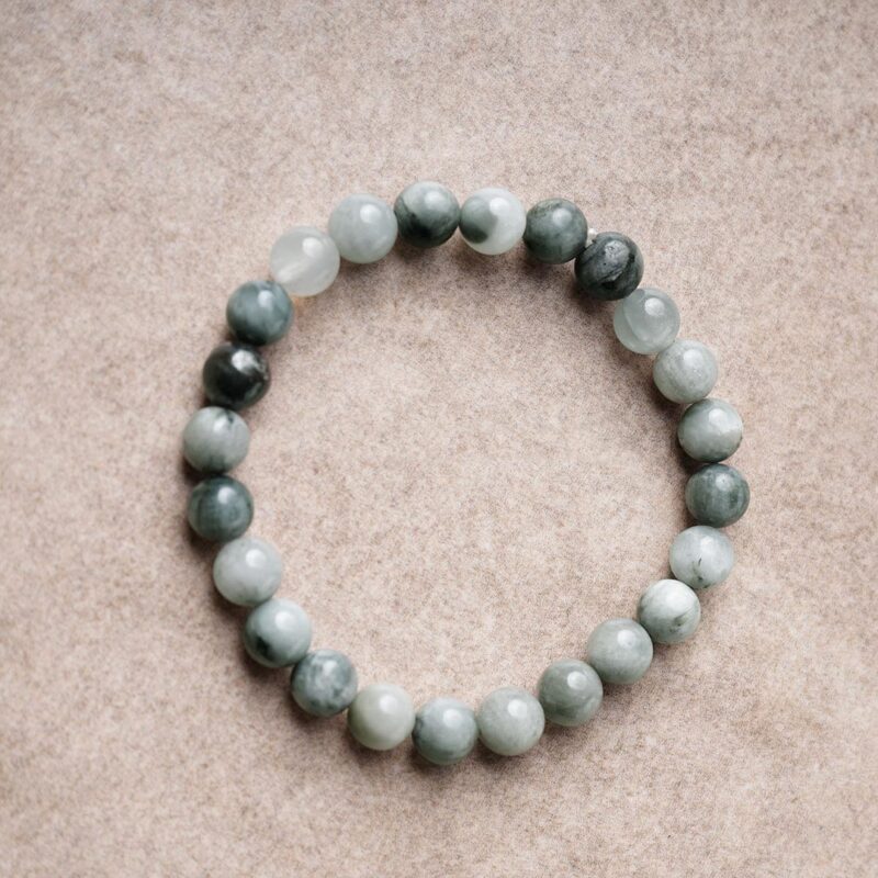 Cats Eye Round Stone 8 MM 24 Beads Elastic Bracelet