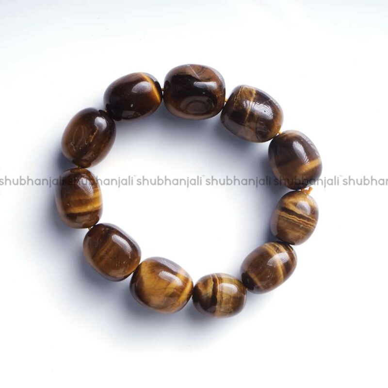 Natural Tiger Eye Tumble Bracelet