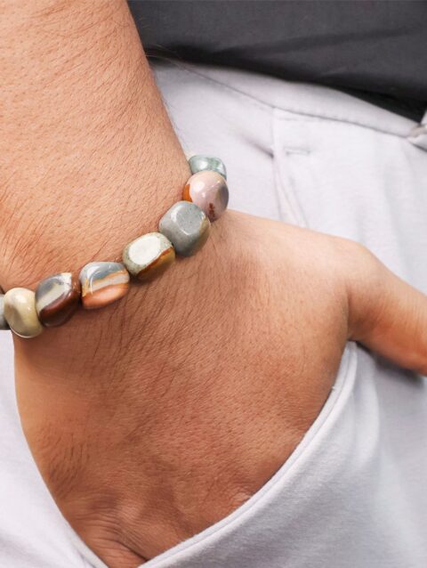 Polychrome Jasper Tumble Bracelet