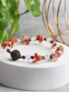 Shop Red Carnelian Chips Magnetic Lock Bracelet