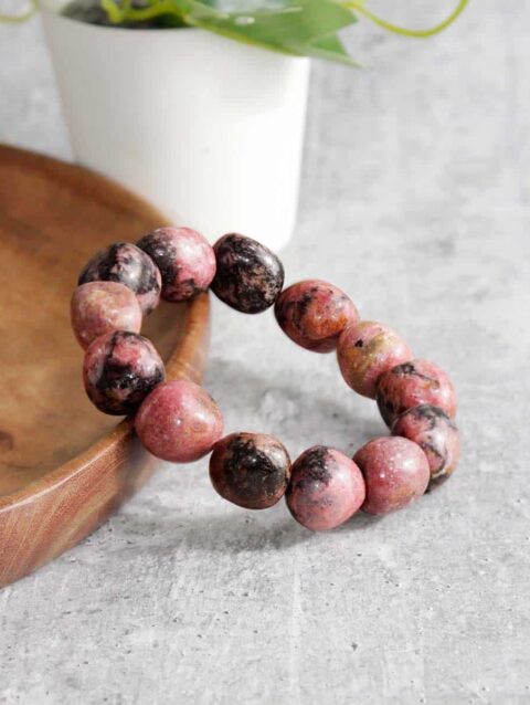 Shop Natural Rhodonite Tumble Bracelet