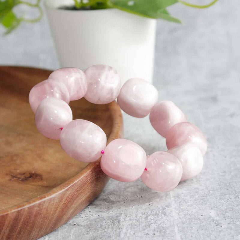 Shop Natural Rose Quartz Crystal Tumble Bracelet