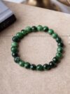 Ruby Zoisite Natural Round Beads Bracelet