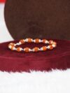 Natural Rudraksha Beads Sterling Silver Bracelet