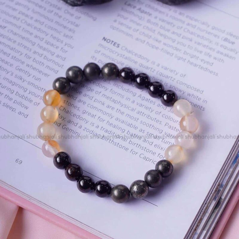 Natural Crystal Beads Sacral Chakra Bracelet