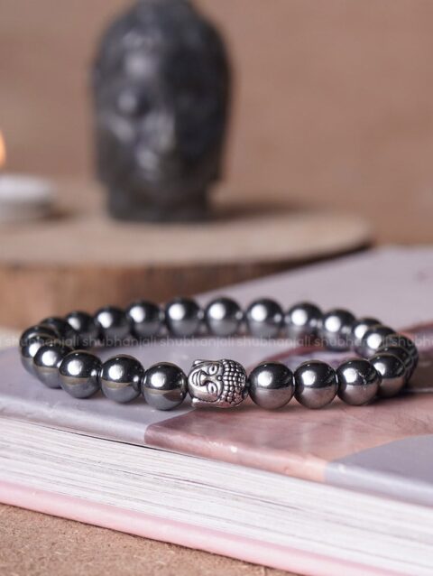 Elite Shungite Buddha Crystal Bracelet