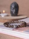 Smoky Quartz Buddha Crystal Bracelet