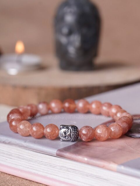 Sunstone Buddha Crystal Bracelet