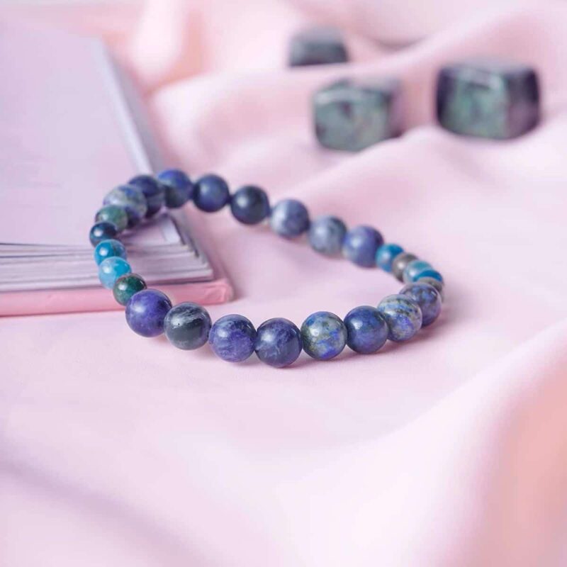 Natural Crystal Beads Third Eye Chakra Bracelet