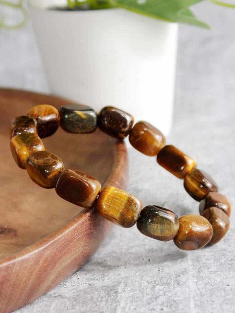 Shop Natural Tiger Eye Tumble Bracelet