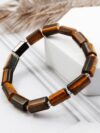 Shop Tiger Eye Faceted Tubes Stone Bracelet