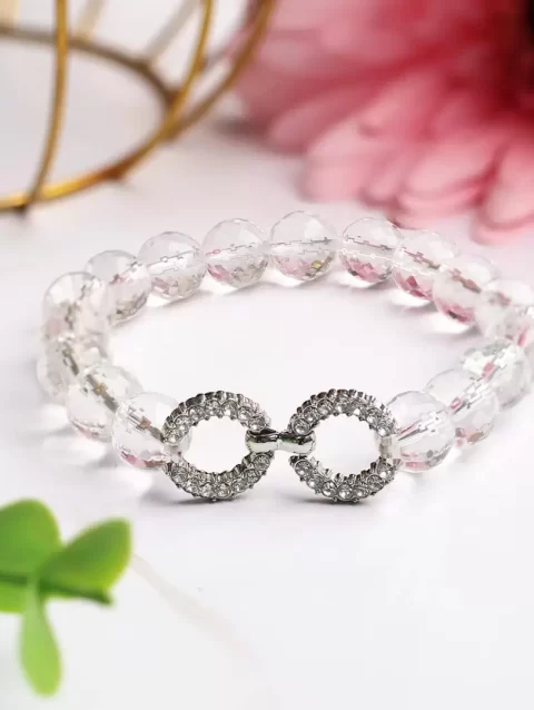 Shubhanjali-Clear-Quartz-Faceted-Beads-Infinity-Charm-Bracelet