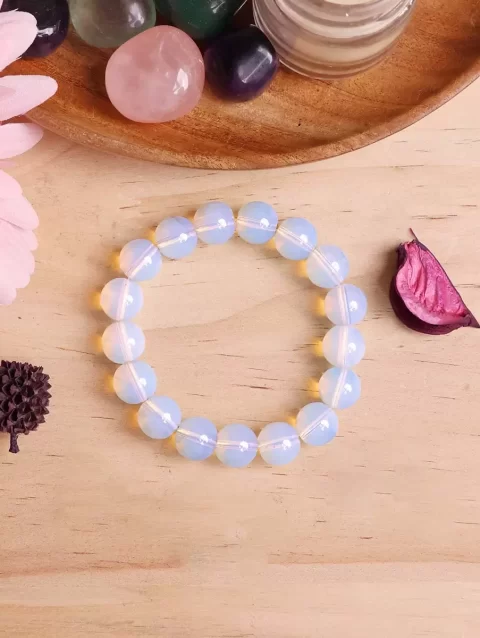 Shop Opalite Bracelet In Round Beads