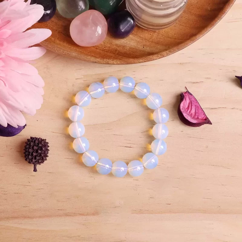 Shop Opalite Bracelet In Round Beads