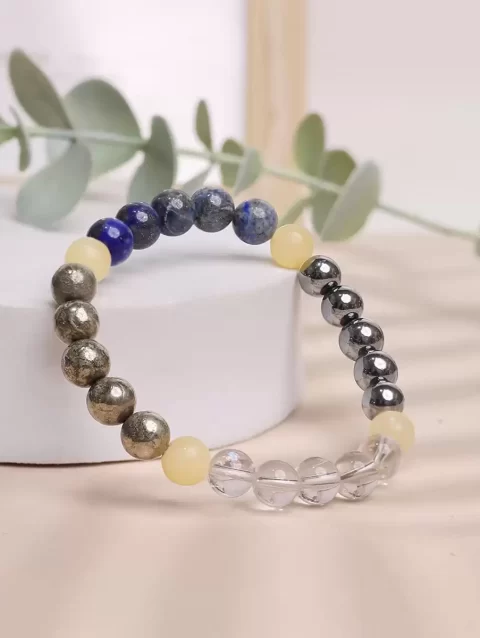 Shop Natural Customized Crystal Bracelet for Brain & Memory Health Intention