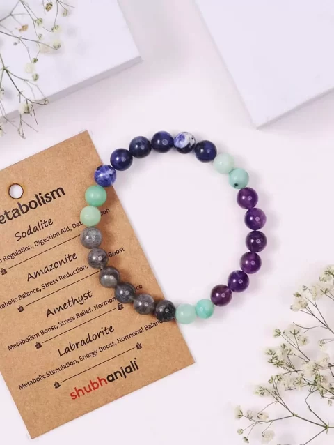 Shop Customized Crystal Bracelet for Metabolism Intention