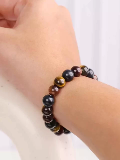 Shop Customized Crystal Bracelet for Multi Tiger Eye Courage Intention