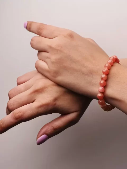 Shop Natural Jelly Rhodochrosite Crystal Bracelet