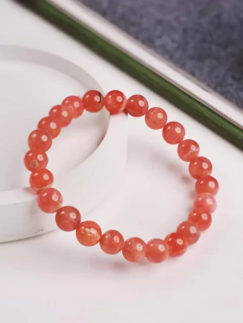 Shop Natural Jelly Rhodochrosite Crystal Bracelet