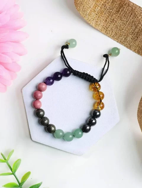 Shop Natural Crystal Beads Health and Wealth Thread Bracelet 8mm