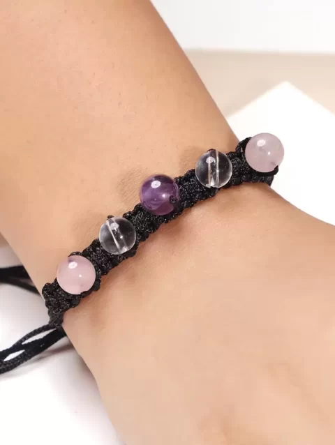 Shop Crystal Beads Knot Thread Bracelet for Mental Peace and Tranquility Intention