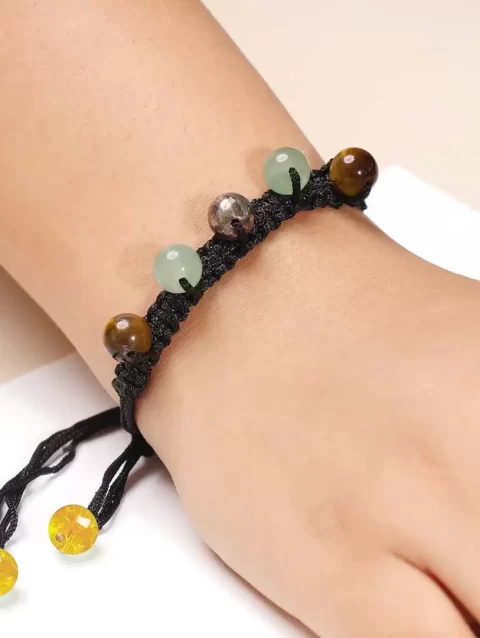 Shop Crystal Beads Knot Thread Bracelet for Wealth Intention