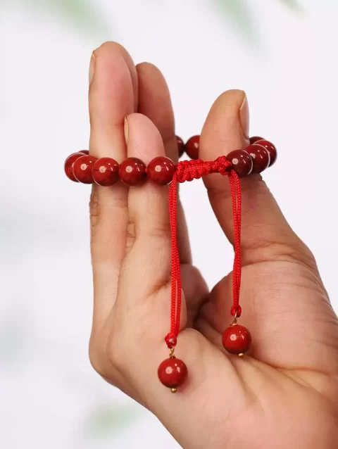 Shop Natural Red Jasper Crystal Thread Bracelet 8mm